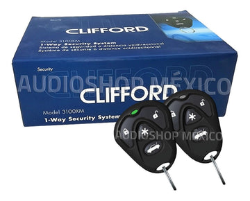 Alarma Universal Clifford 3100xm 3 Canales 1 Via Para Automóvil y Camioneta - Audioshop México lo mejor en Car Audio en México -  Clifford